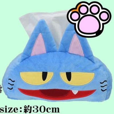 [Mouth Open] Anon-chan's electric wave ♪ Premium tissue box cover “Sasaki the cat”