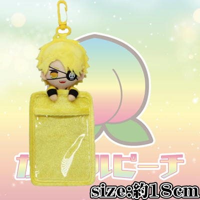 [C: Tatsun (Yellow)] Colorful Peach Plush Pass Case③