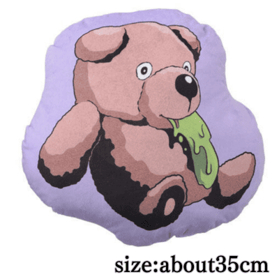 [Gerokkuma] Prank GP [PtZ] Die-cut cushion “Gerokkuma & Higashino face dog”