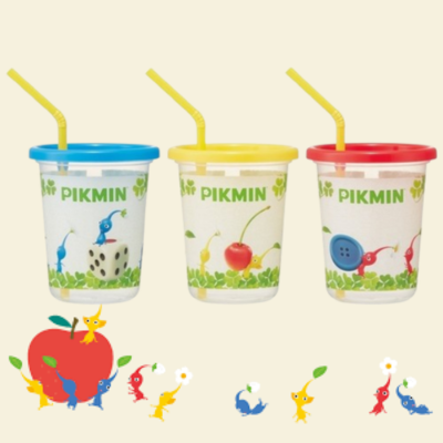 Pikmin Tumbler with Straw, Set of 3