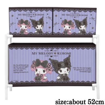 [My Melody♡Kuromi] My Melody♡Kuromi Midnight MeloKuro 3 Box Storage Case 2