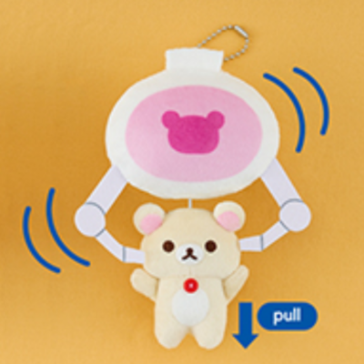 [Korilakkuma] Rilakkuma trembling stuffed toy hanging from a crane