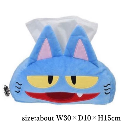 [Get by charging] [B: Open Mouth] Ano-chan's Den Den Den ♪ Premium Tissue Box Cover "Sasaki the Cat"