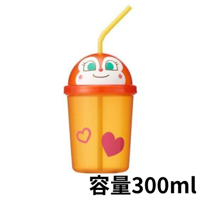 [Dokkin-chan] Anpanman Die-Cut Straw Cup 300ml